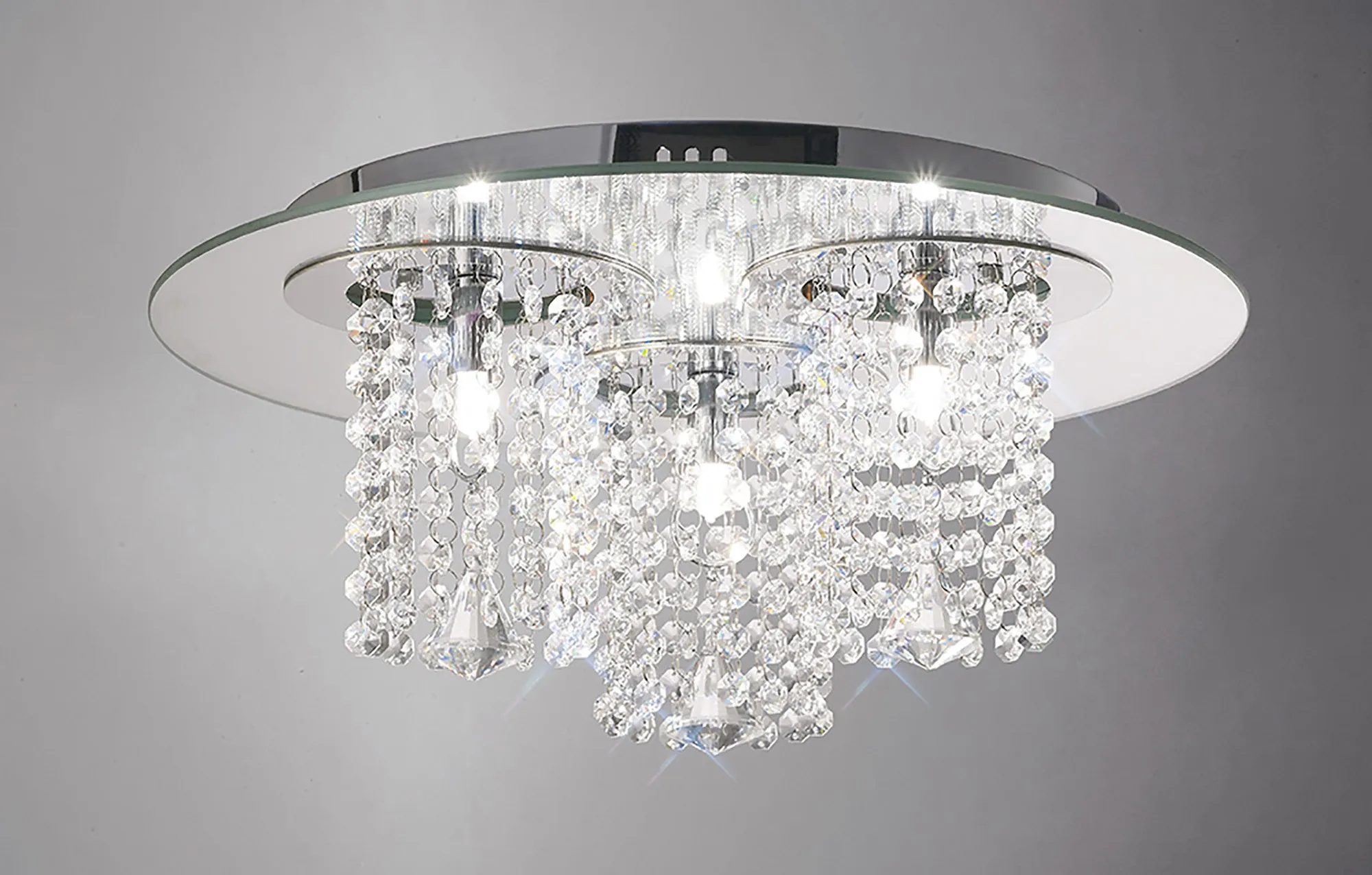 Pegasus Crystal Ceiling Lights Diyas Flush Crystal Fittings